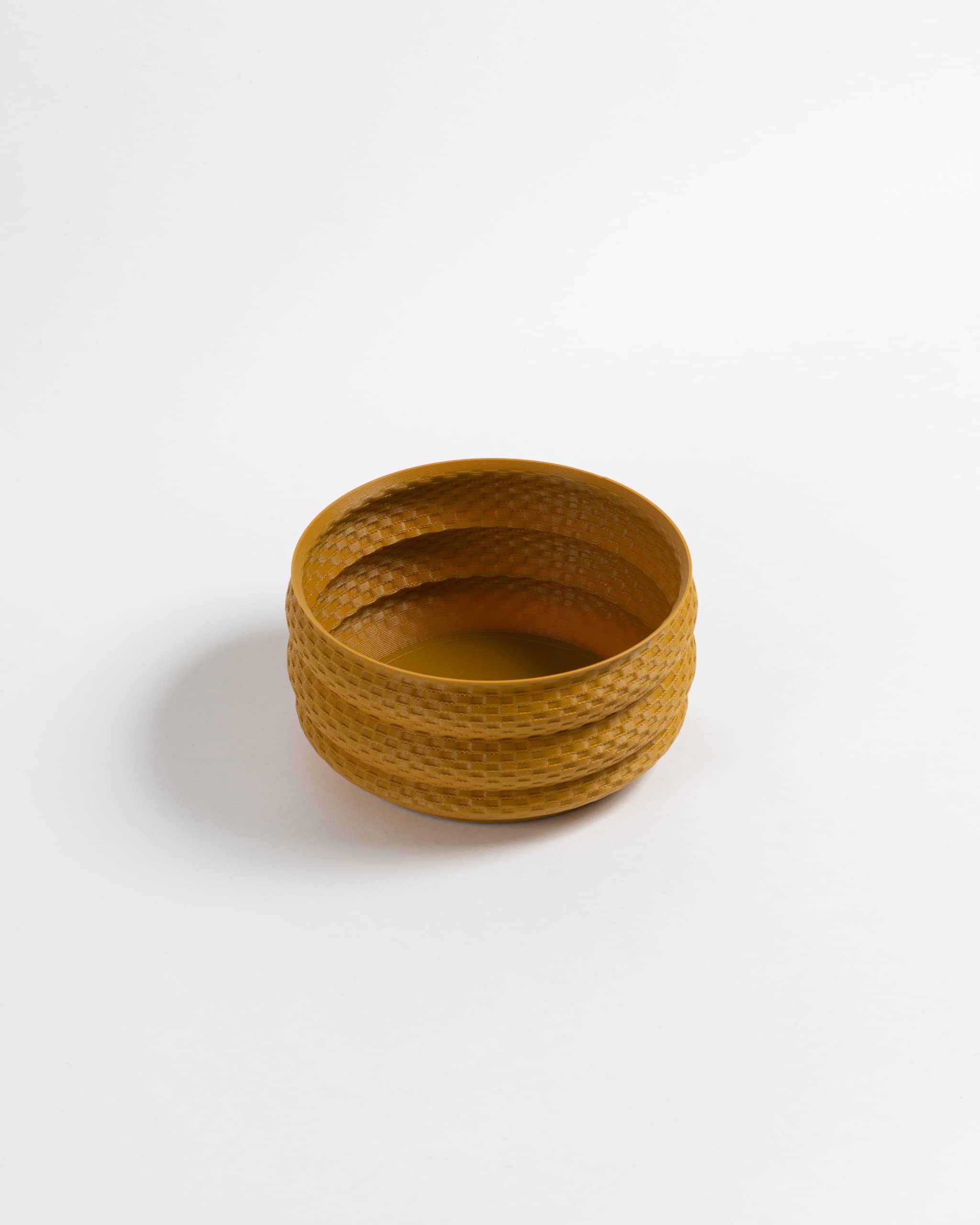 Naples Yellow Bamboo Planter