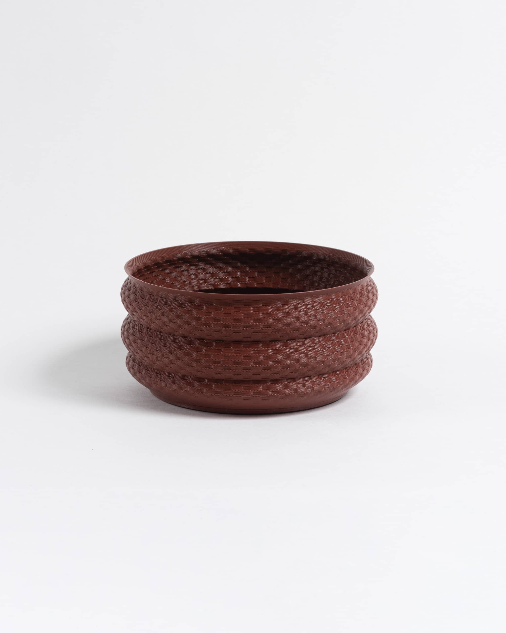 Burnt Sienna Bamboo Planter
