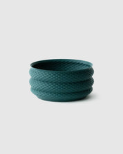 Cyrc bamboo planter emerald green