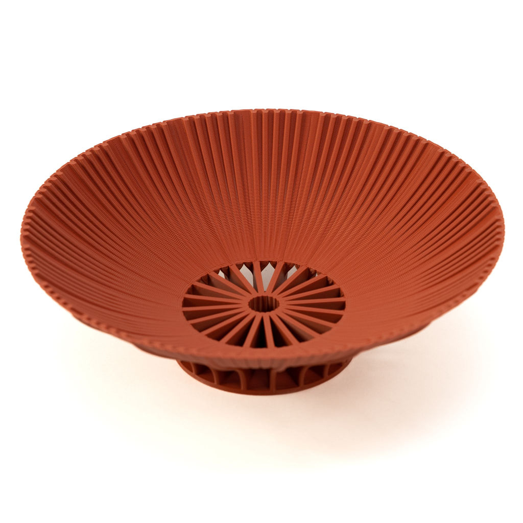 Red Radiant XI bowl by Cyrc, Sustainable home decor