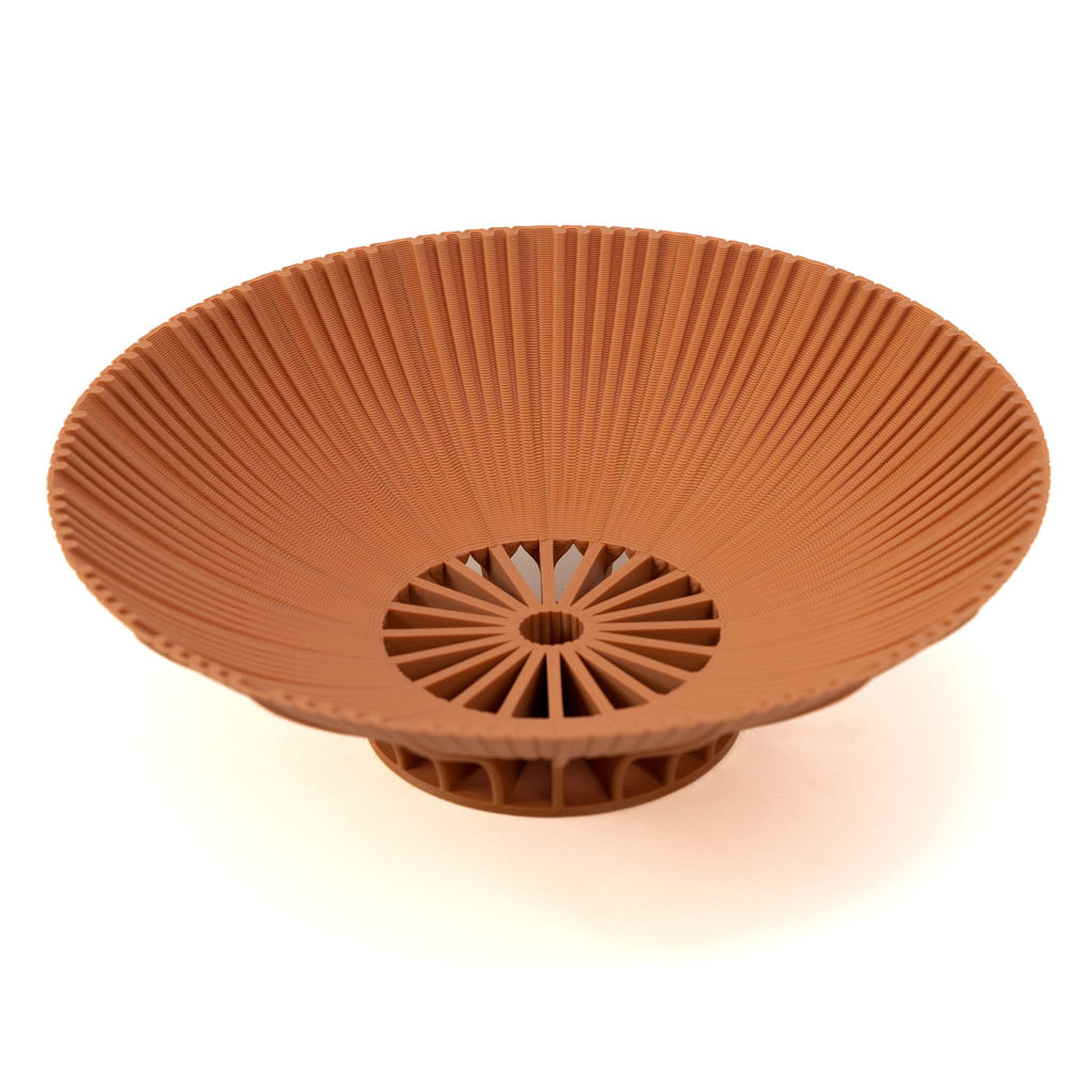 Orange Radiant XI bowl by Cyrc, Sustainable home decor