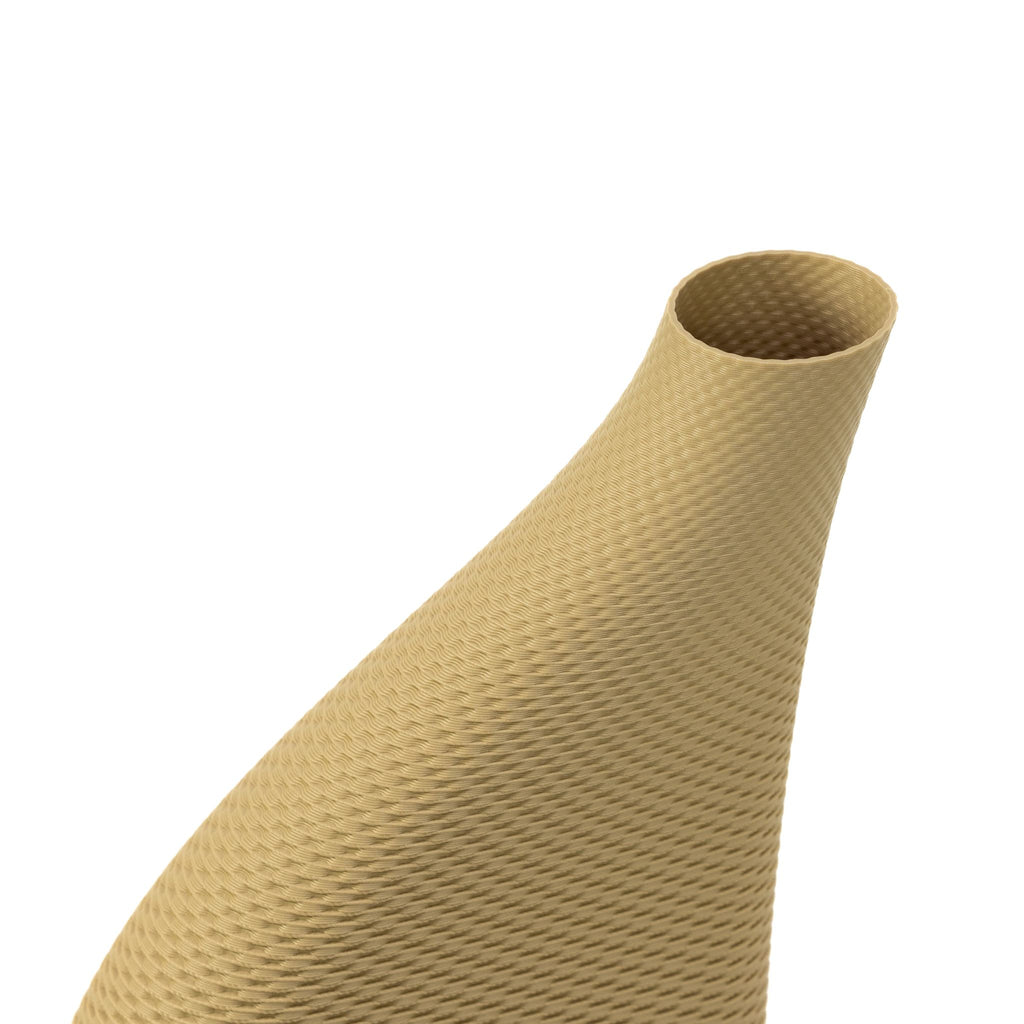 beige wicker vase by cyrc. sustainable home decor